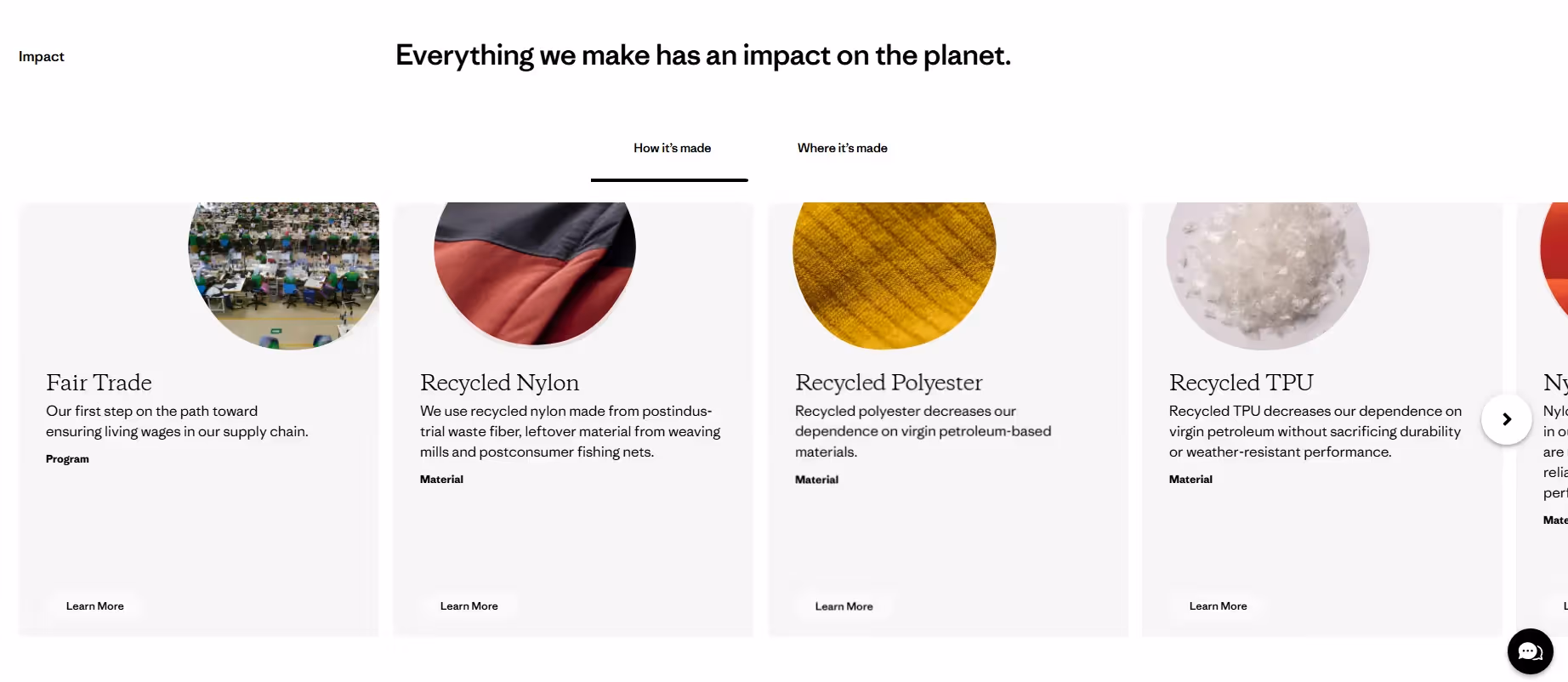 ecommerce page design ideas - Patagonia
