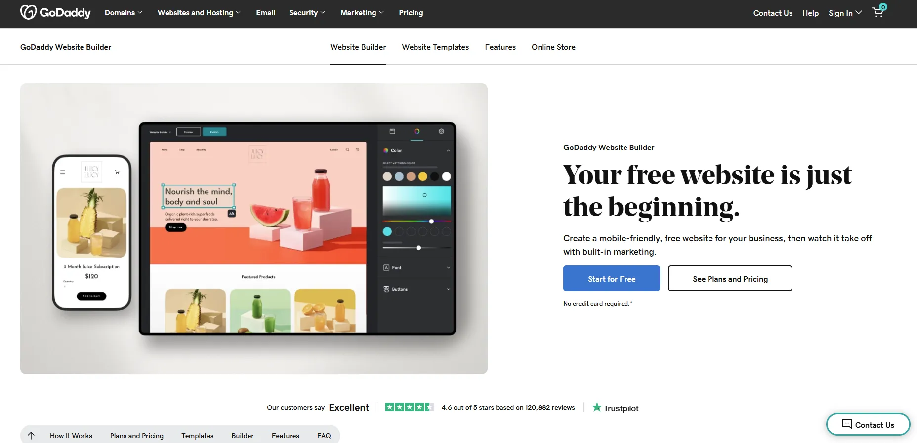 Simple Website Builder by GoDaddy