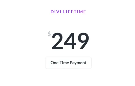 Divi Lifetime Pricing