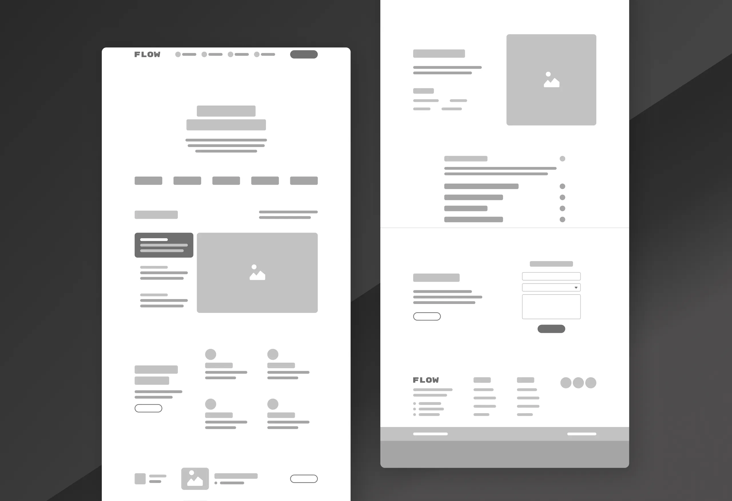 Risk Control Wireframes Mockup