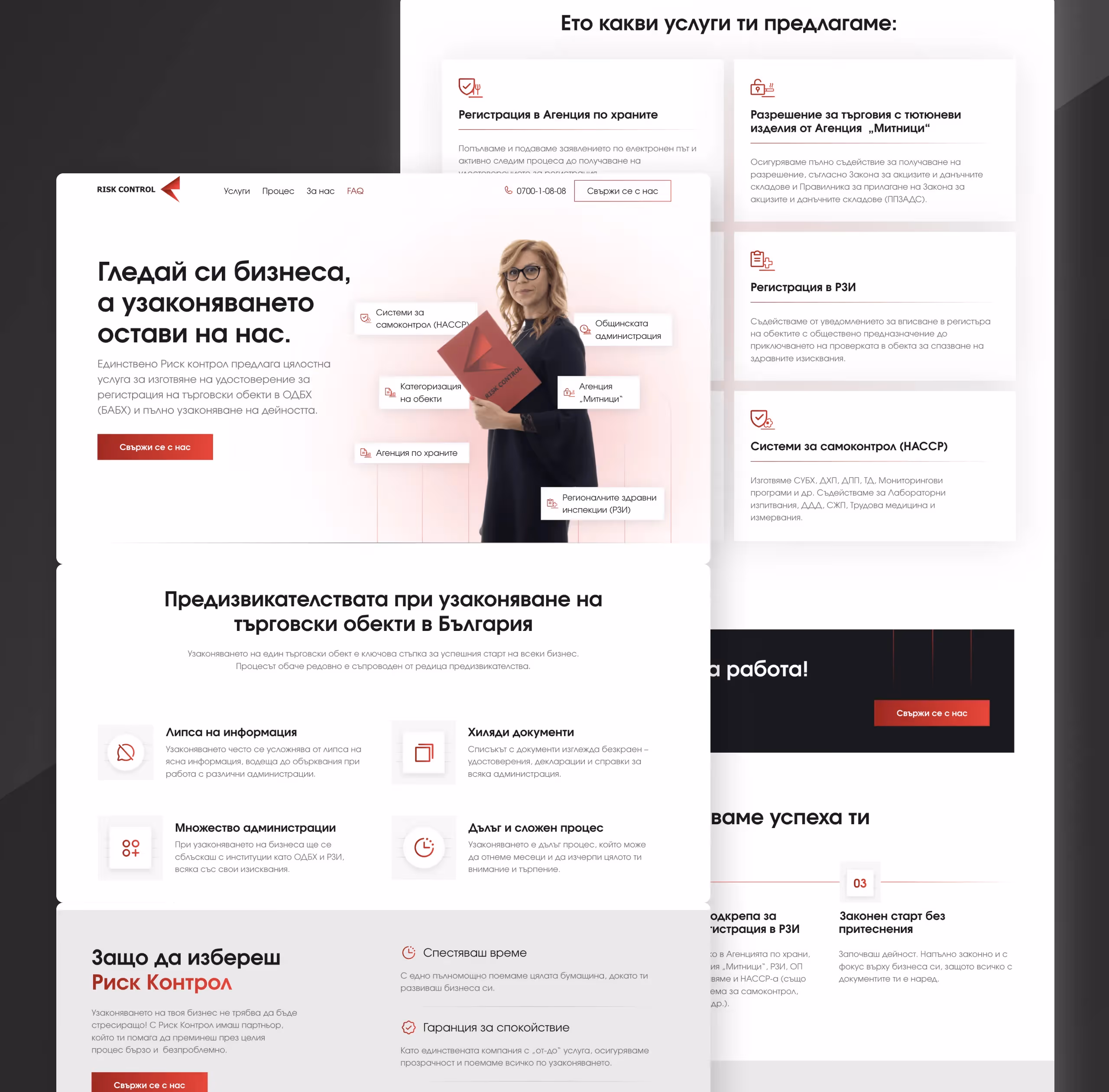 Risk Control UI Design Mockup