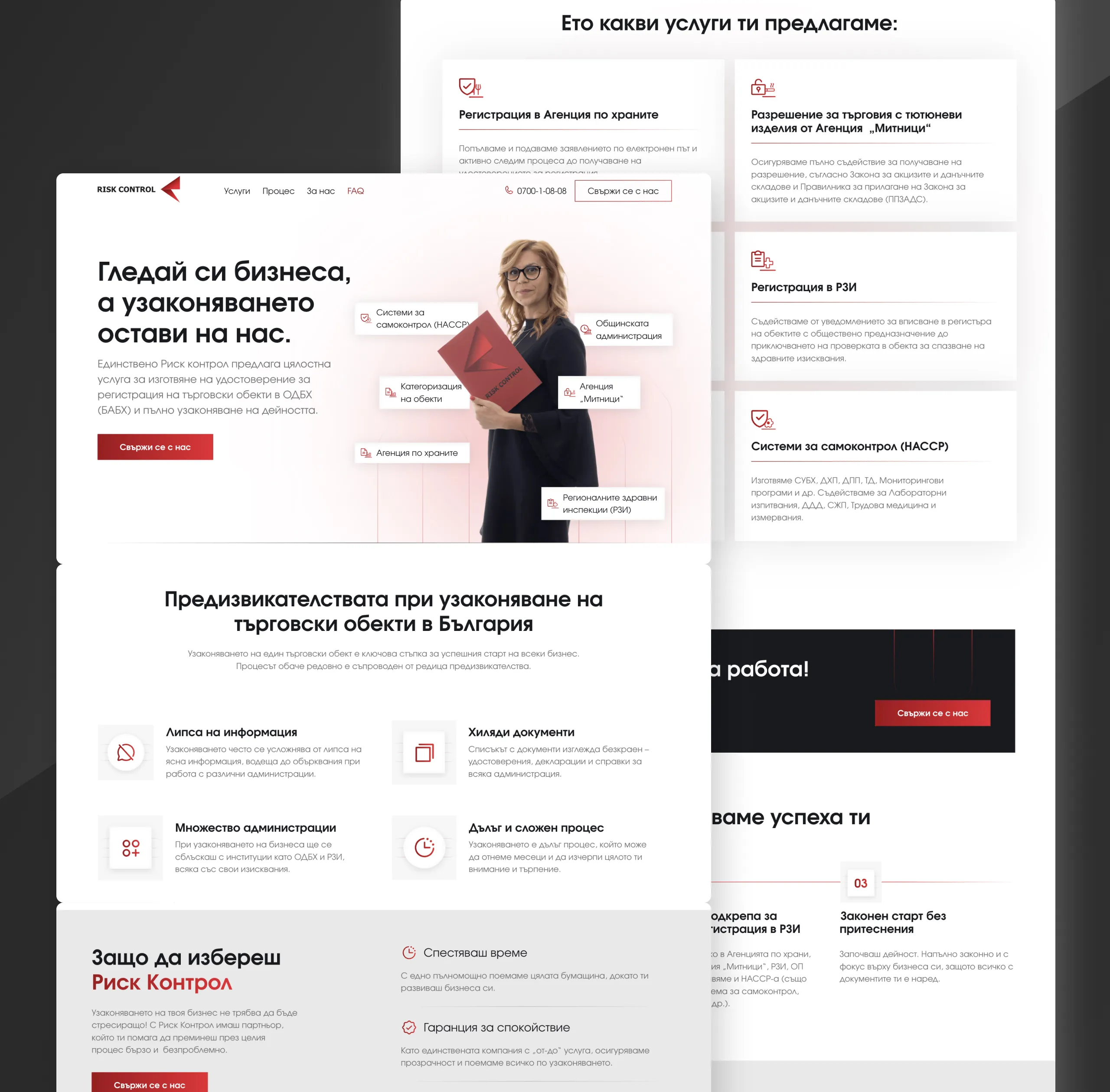 Risk Control UI Design Mockup