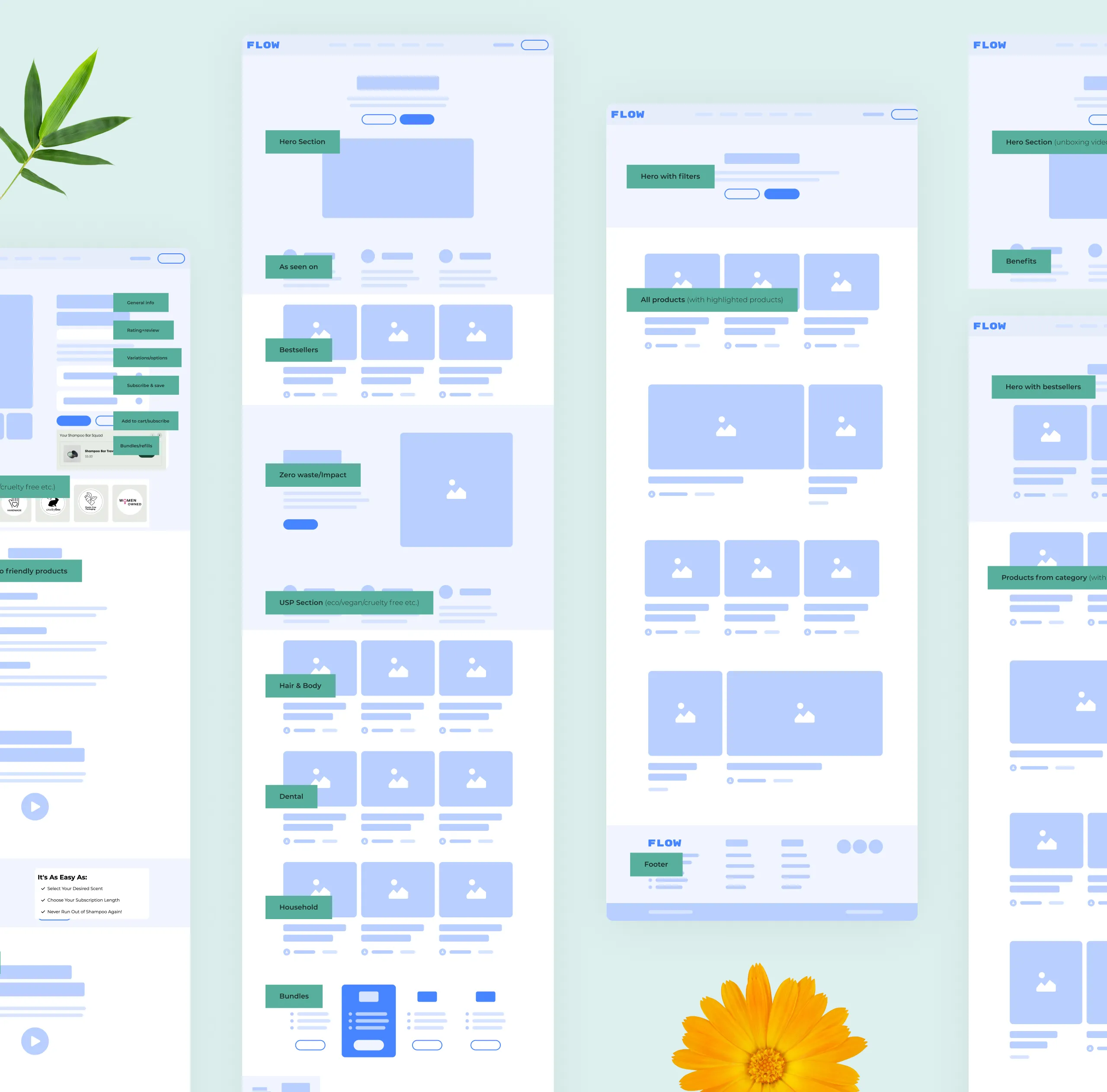 BamboEarth UX: Wireframes