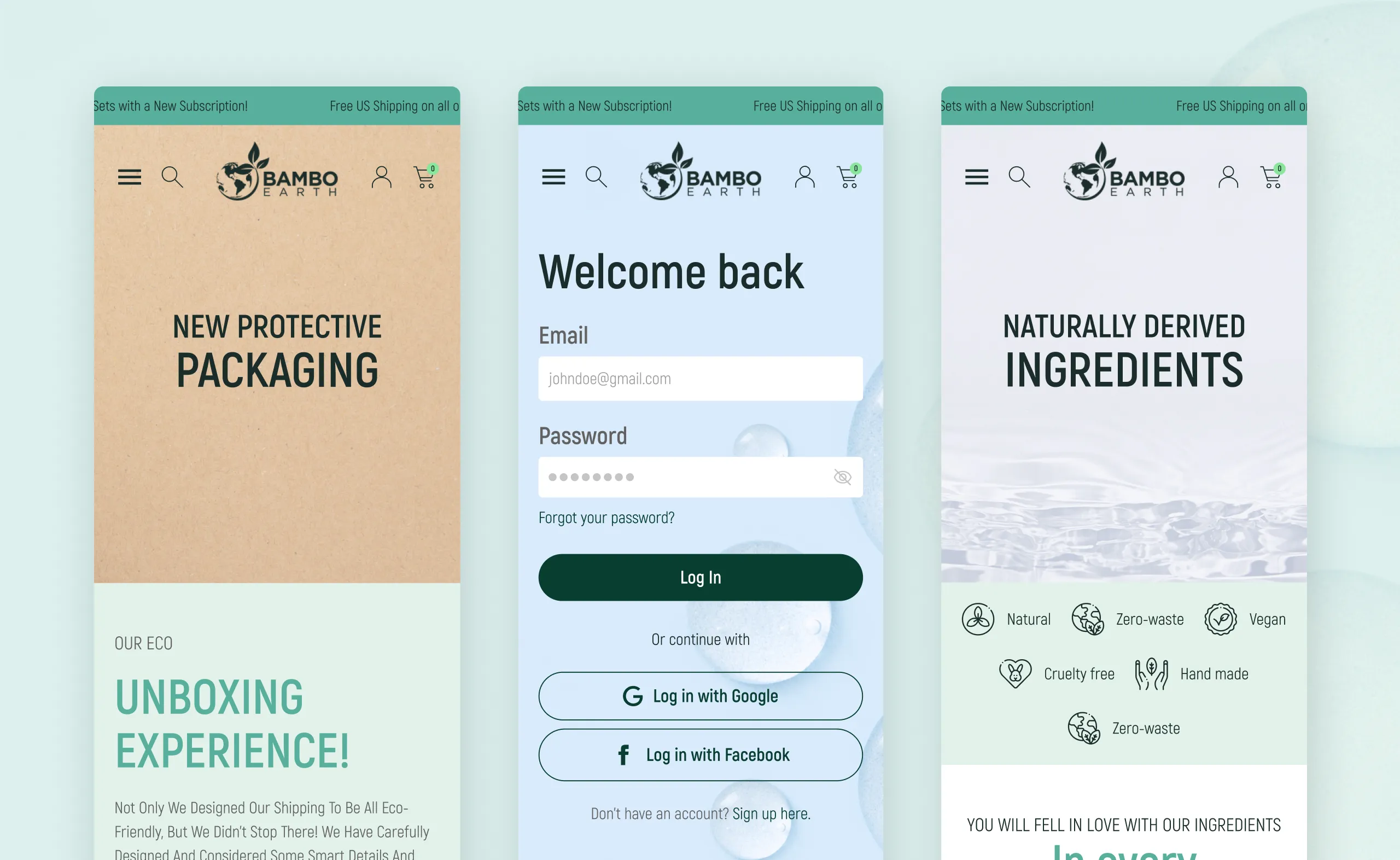 BamboEarth: Web Design