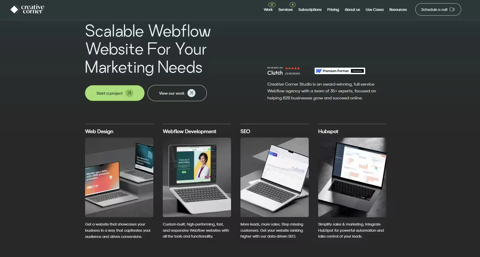 Best Webflow SEO Agency - Creative Corner Studio