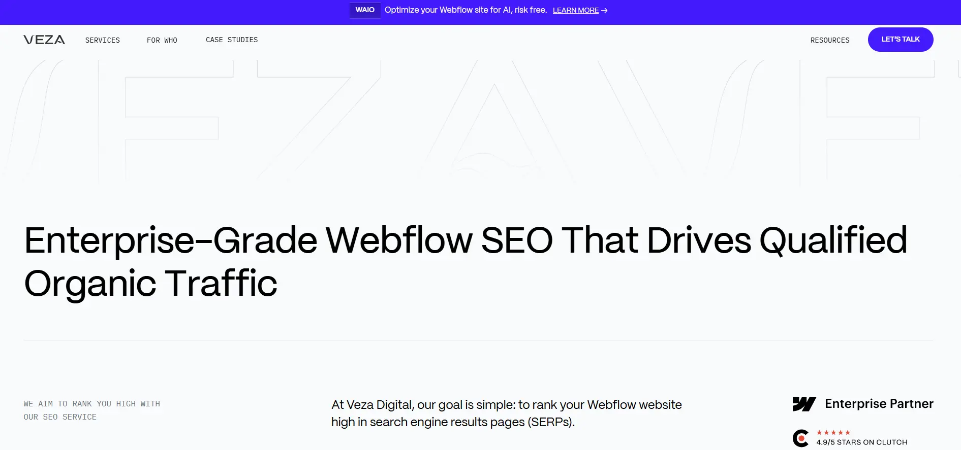 Webflow Seo Agency - Veza Digital
