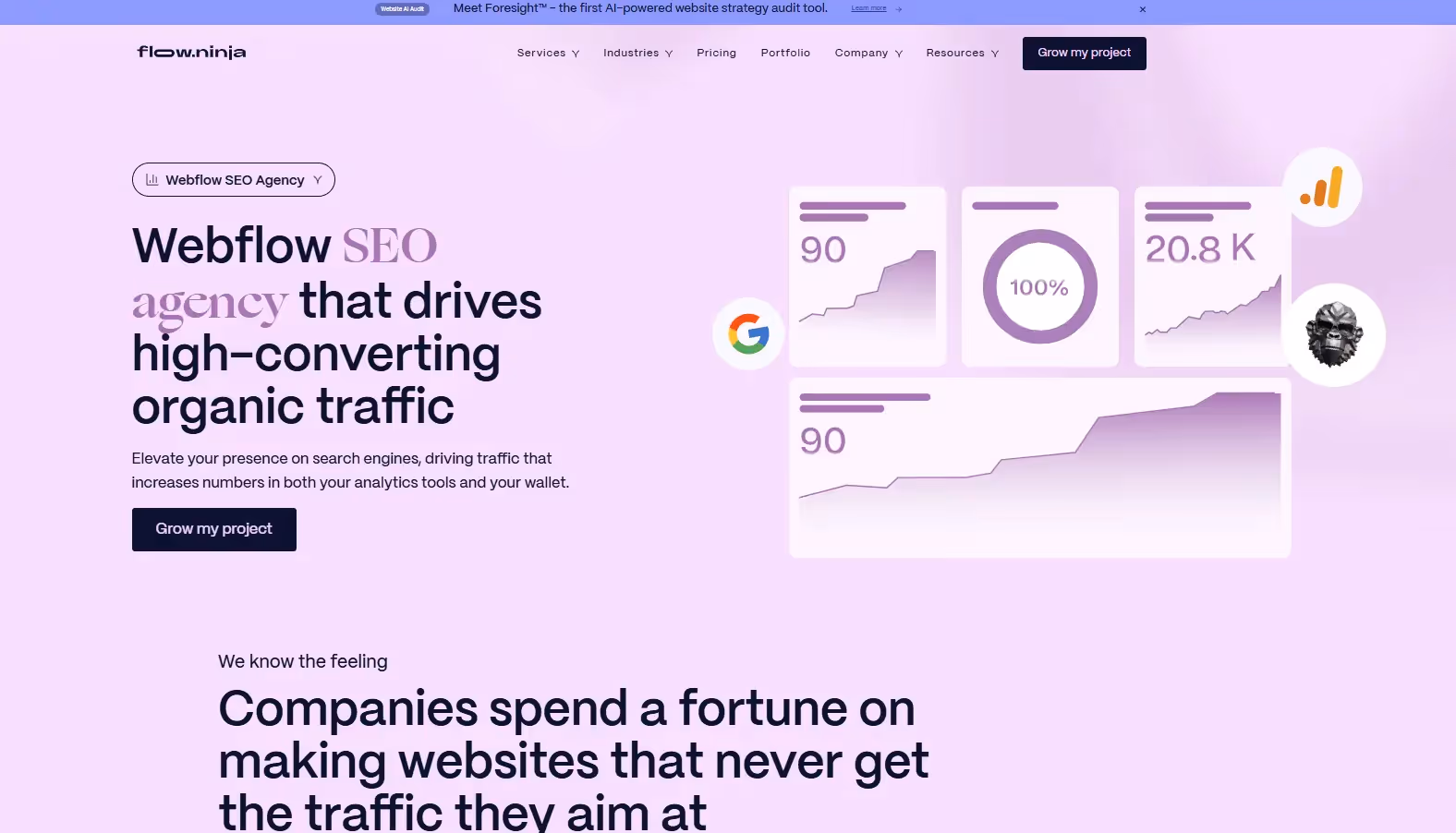 Webflow Seo Agency - Flow Ninja