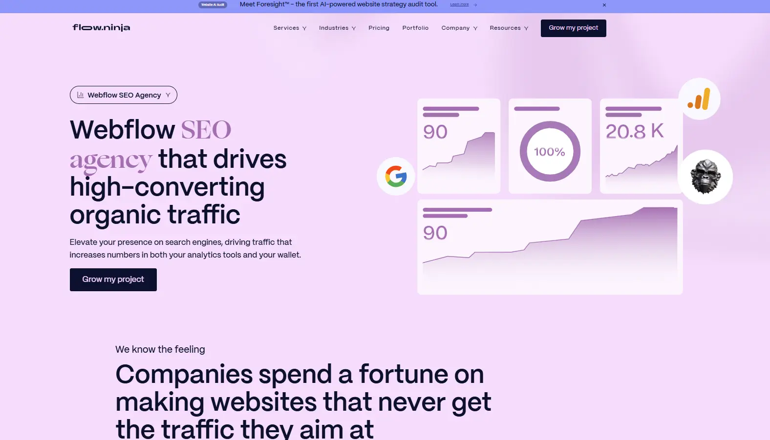 Webflow Seo Agency - Flow Ninja