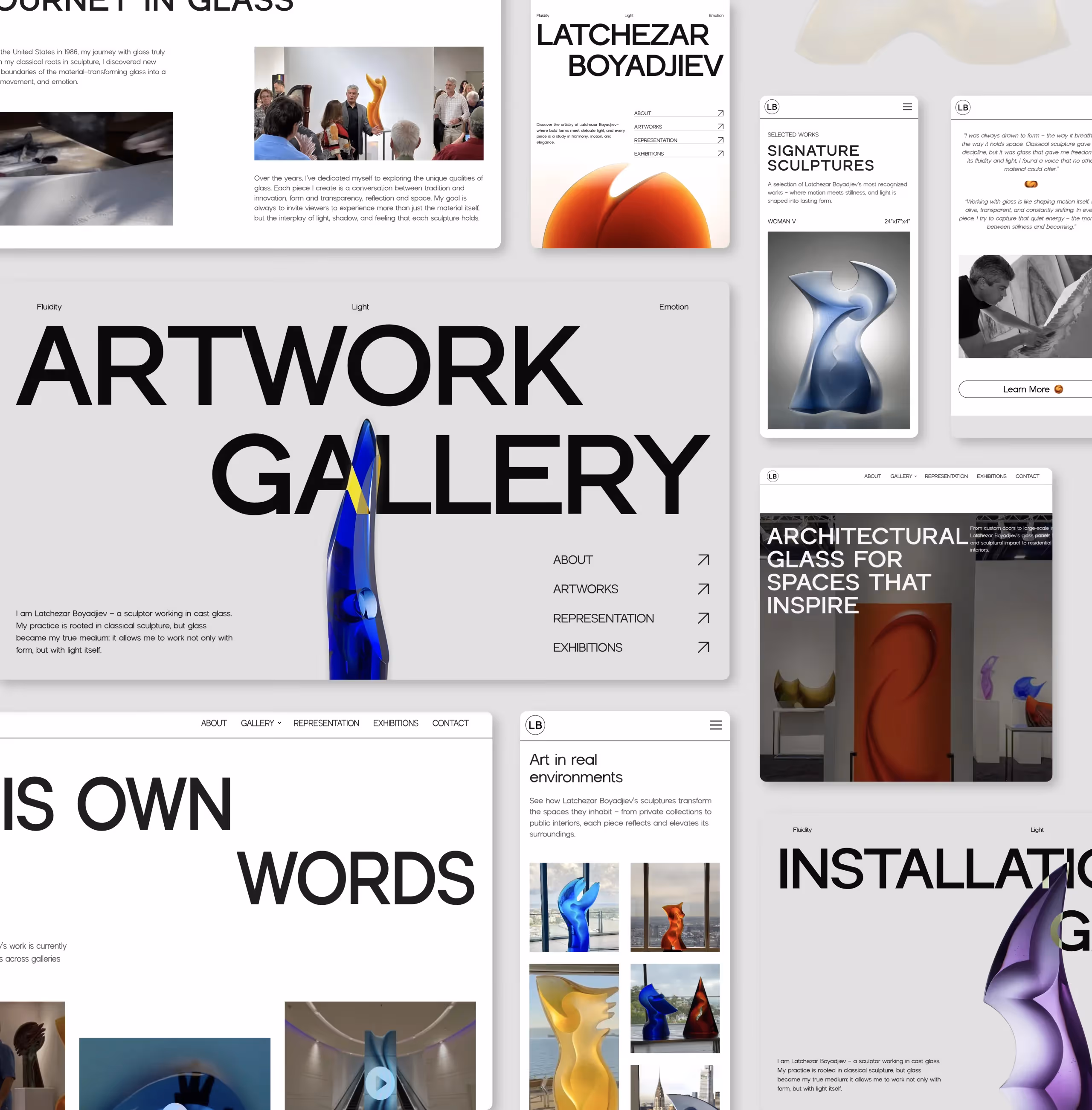 Latchezar Boyadzhiev Web Design Mockup