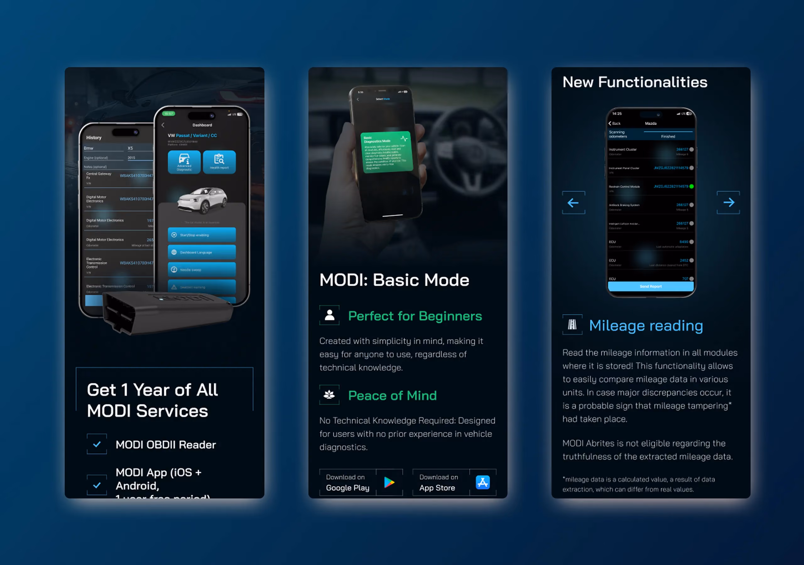 Modi Web Design Mockup: Mobile