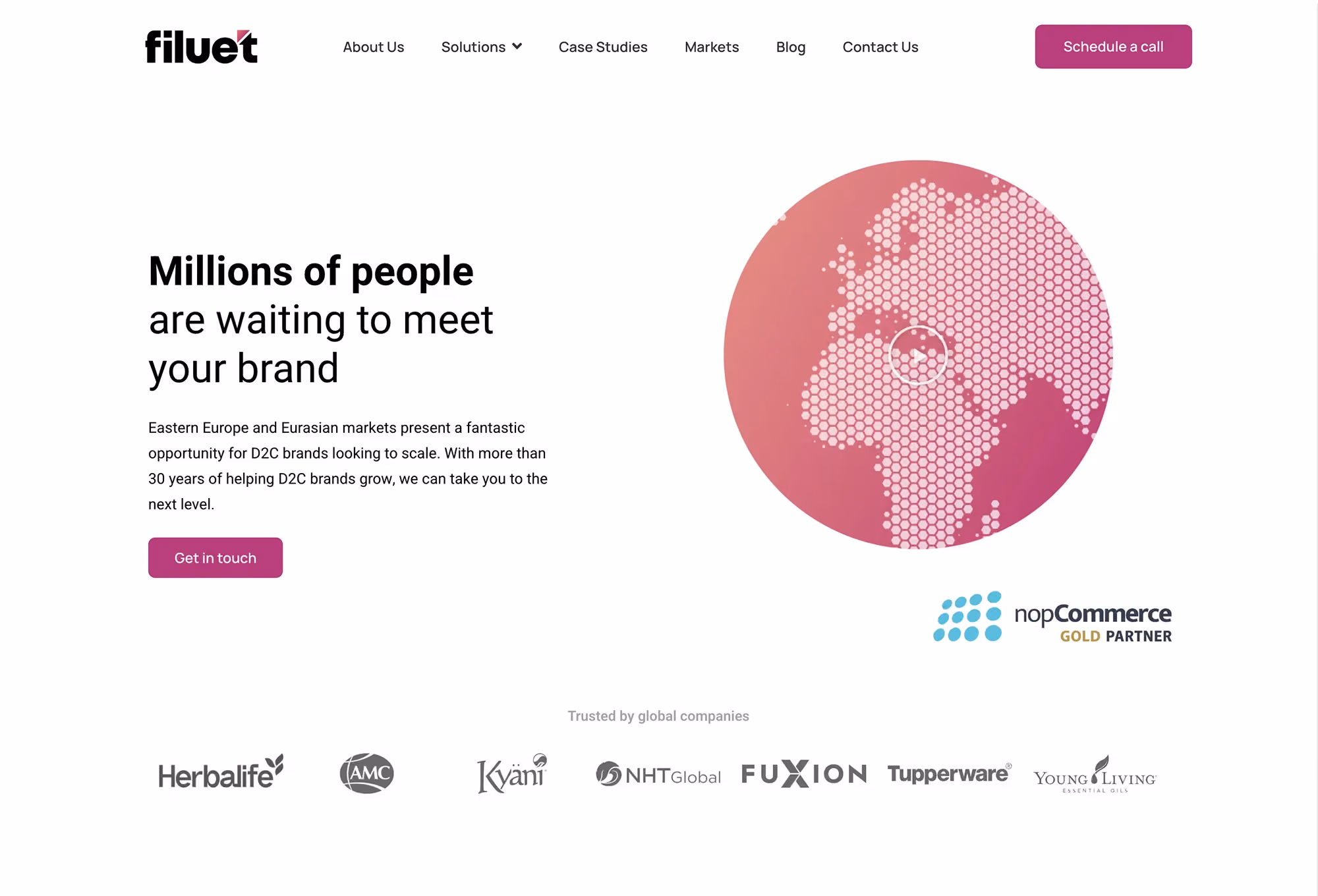 Image of the Website Before Redesign