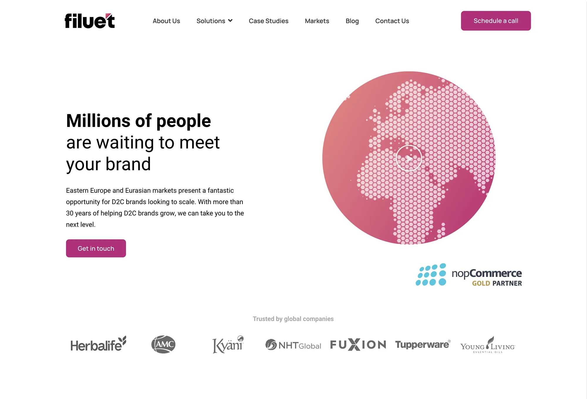 Image of the Website Before Redesign