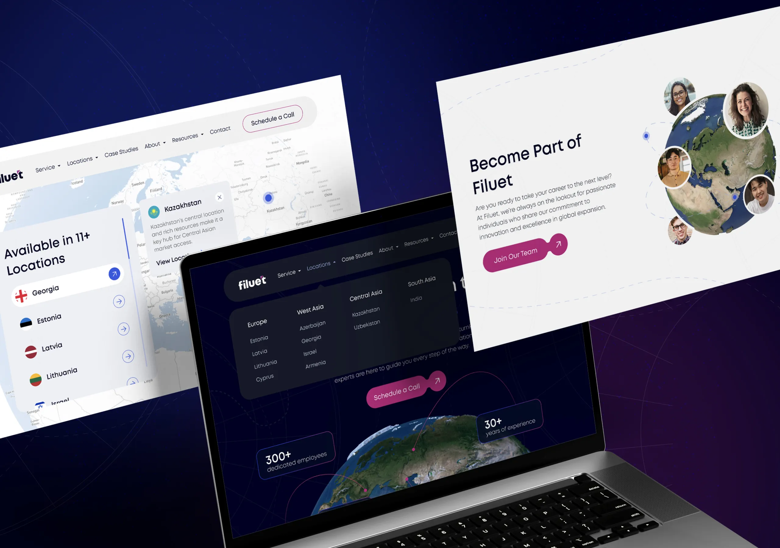 Filuet Web Design: Mockup