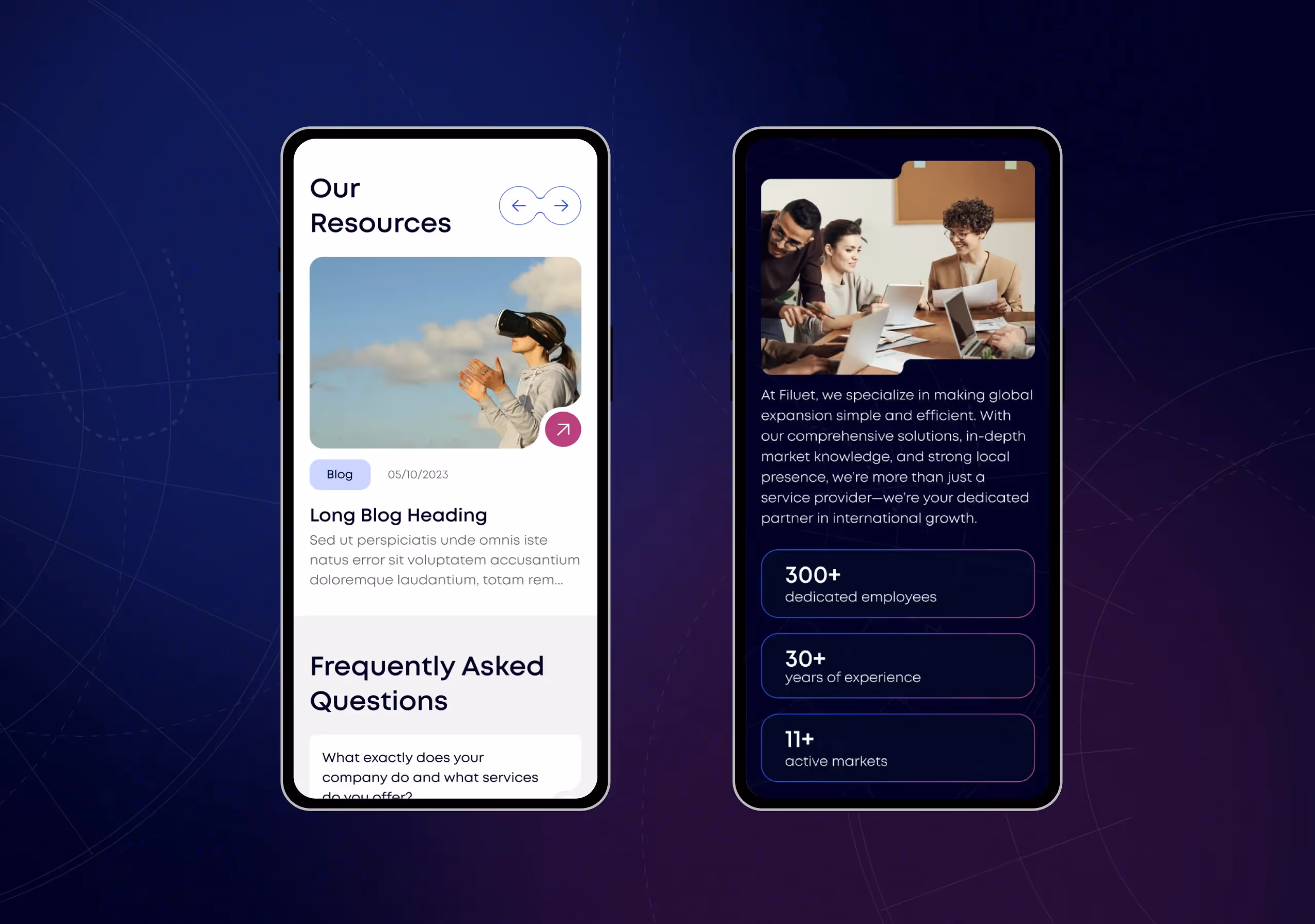 Filuet Web Design: Mobile Design
