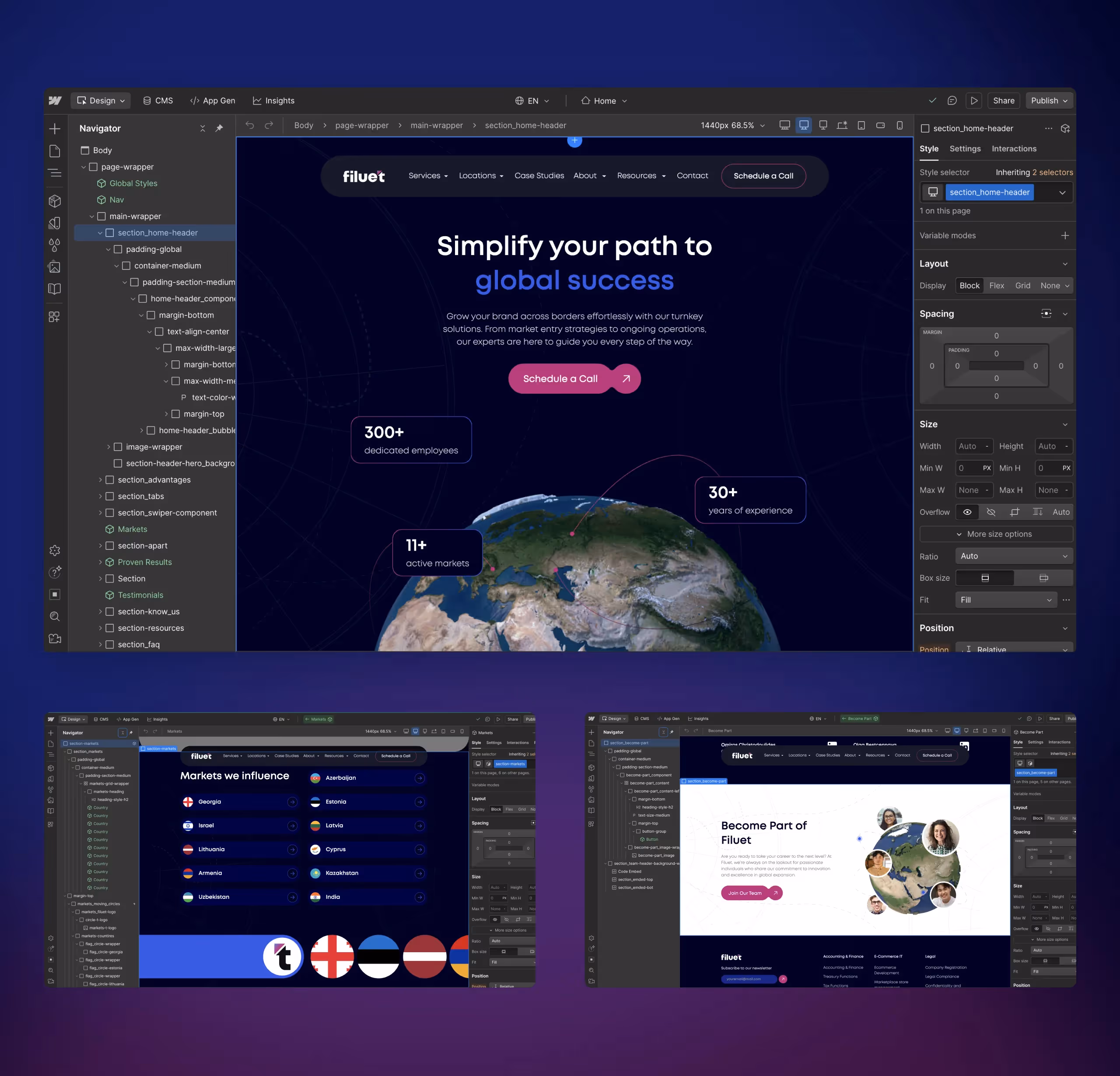 Filuet Webflow Development