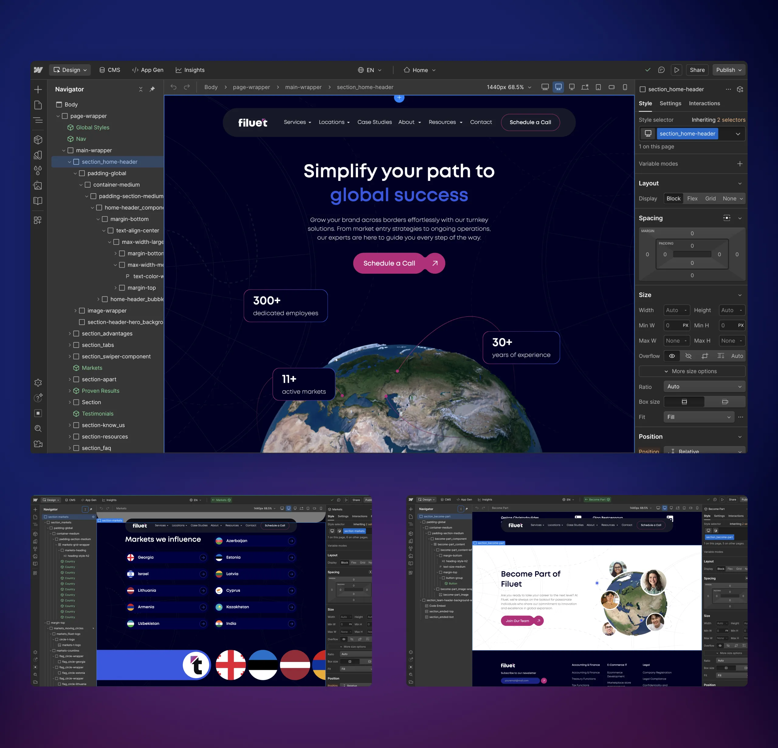 Filuet Webflow Development