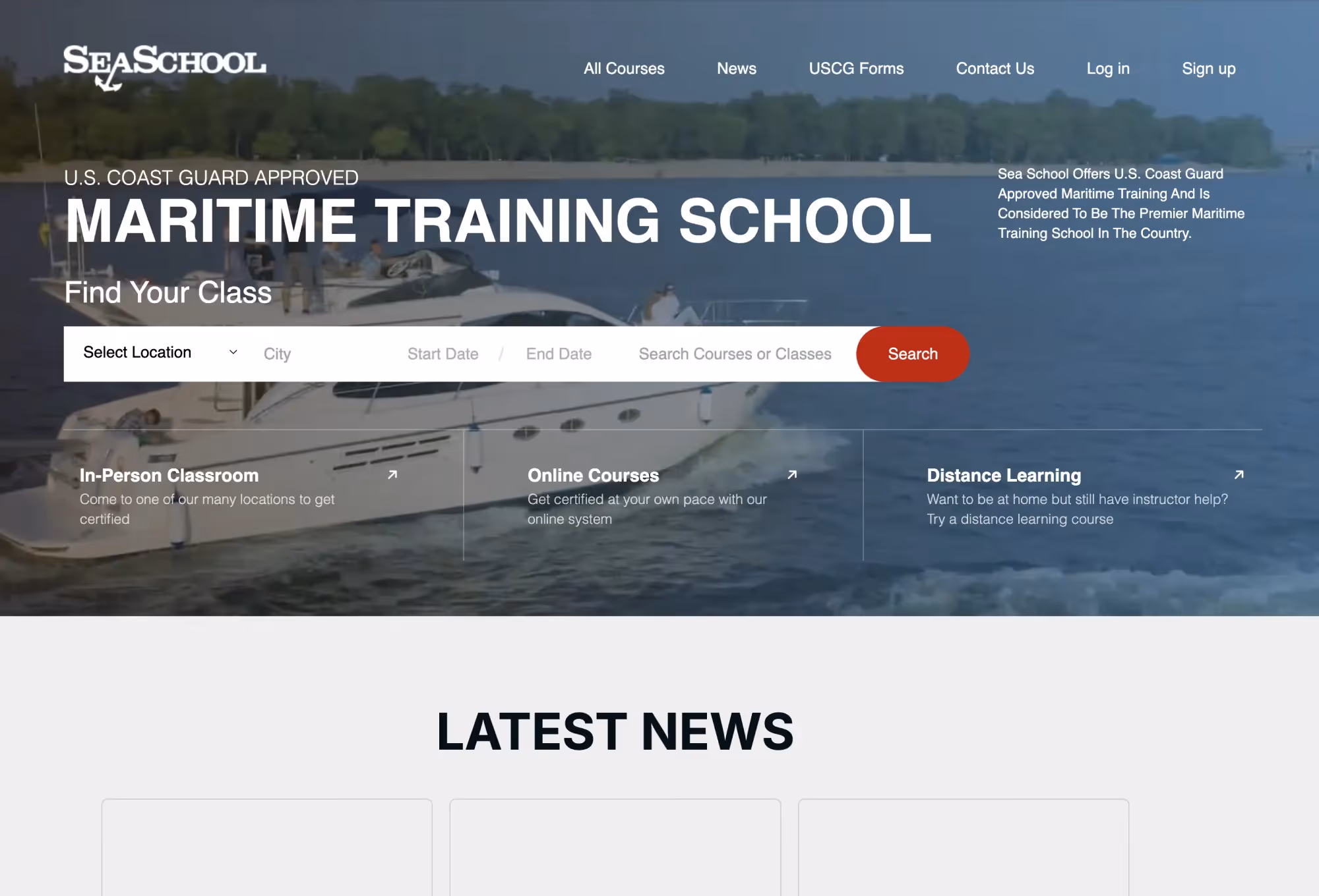 Image of the Website Before Redesign