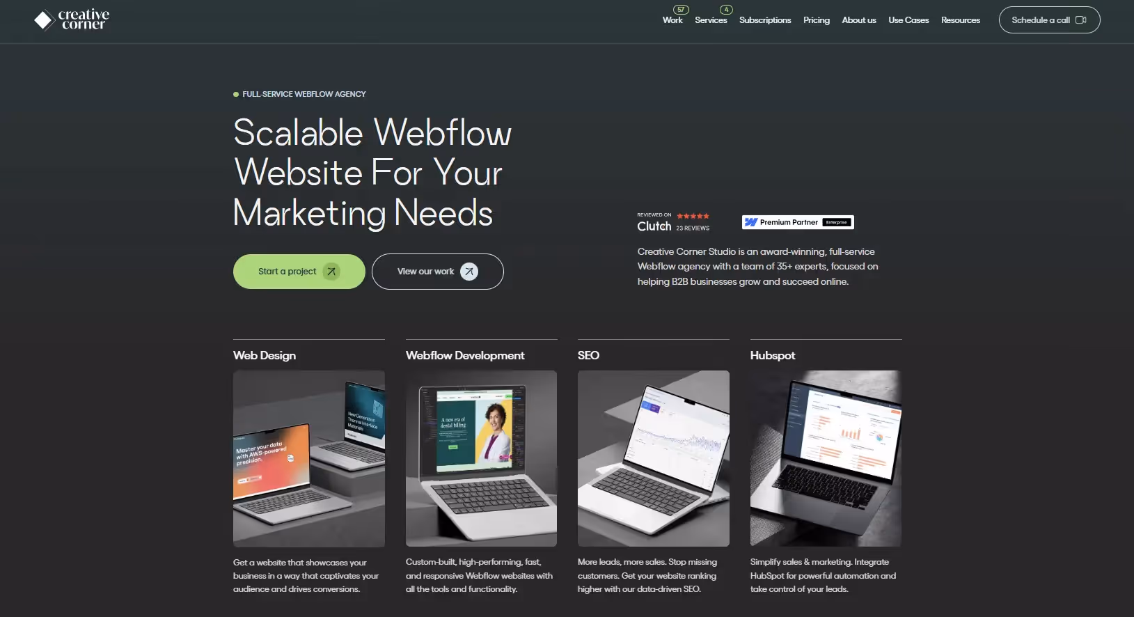 Best Webflow AEO/ GEO Agency - Creative Corner Studio