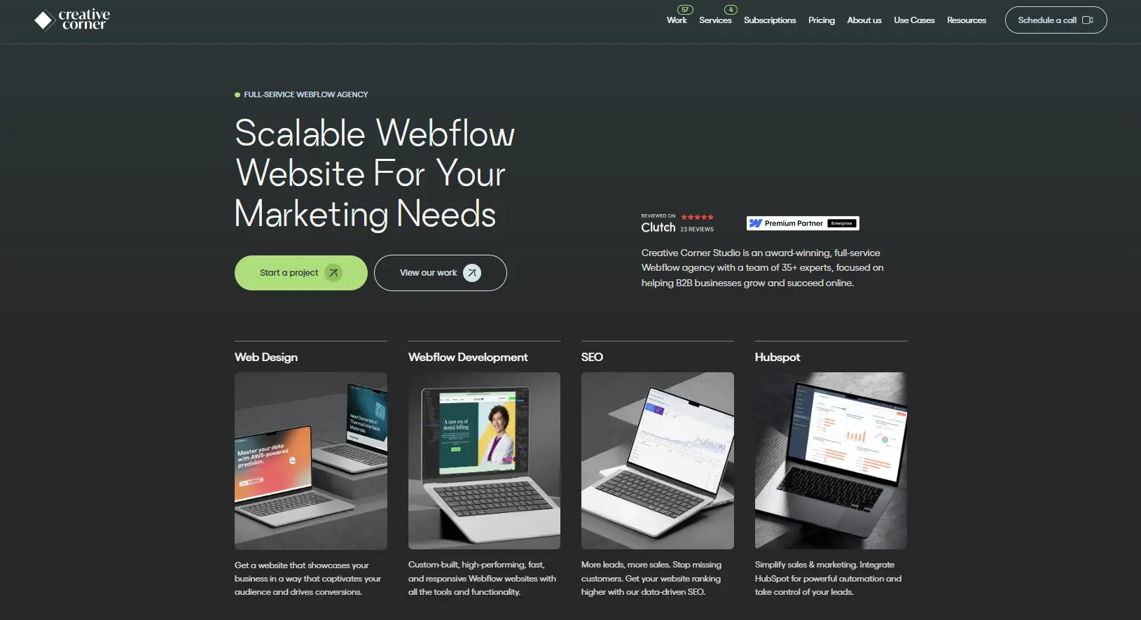 Best Webflow AEO/ GEO Agency - Creative Corner Studio
