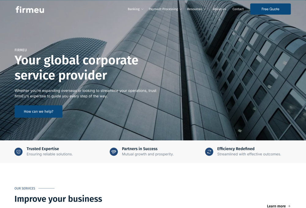 Image of the Website Before Redesign