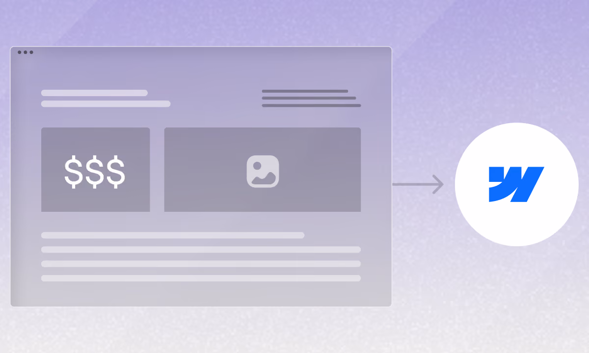 Graphic displaying simple Webflow Migration Cost. 