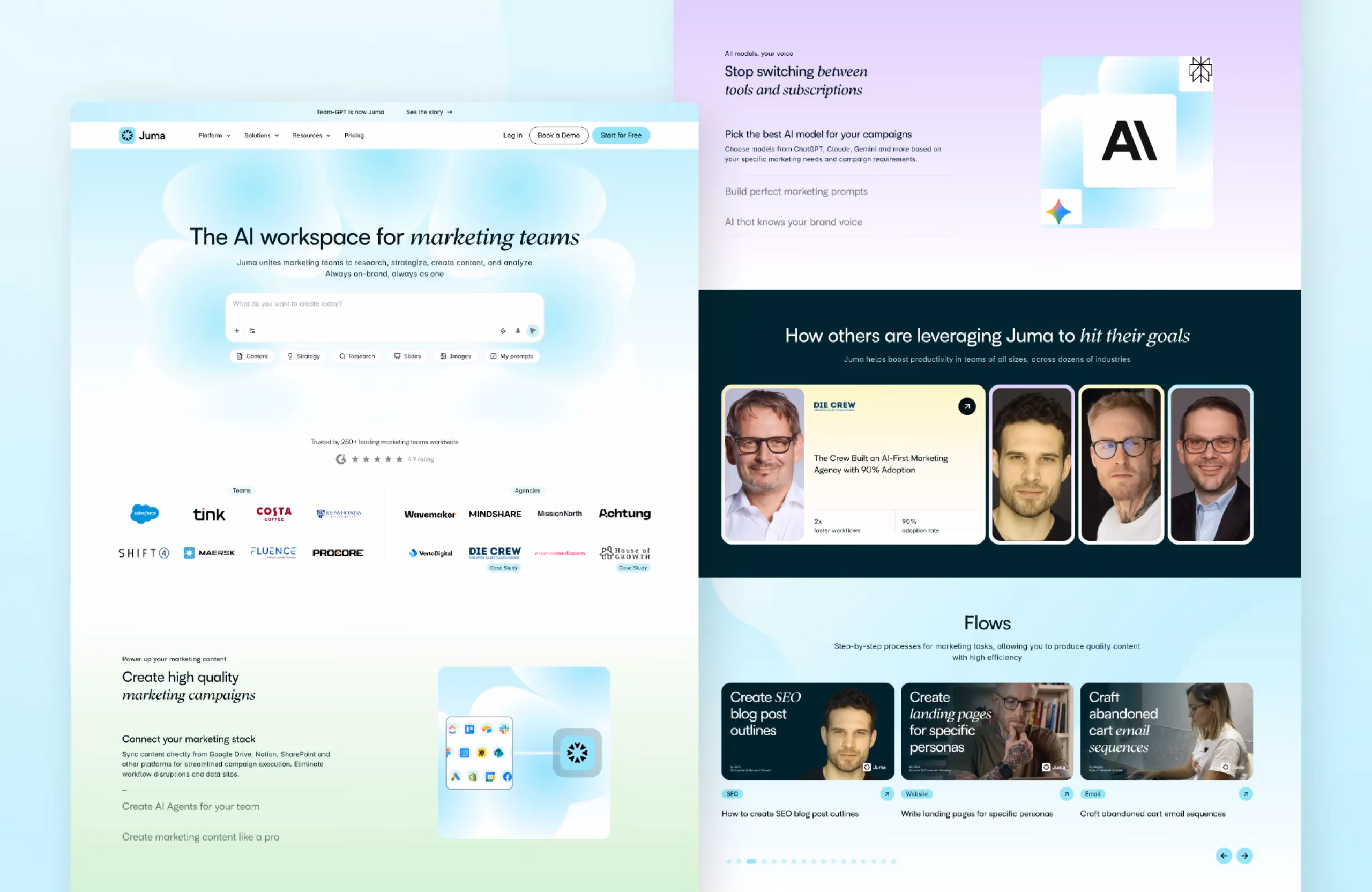 Juma Website  after Creative Corner Studio Migration to Webflow