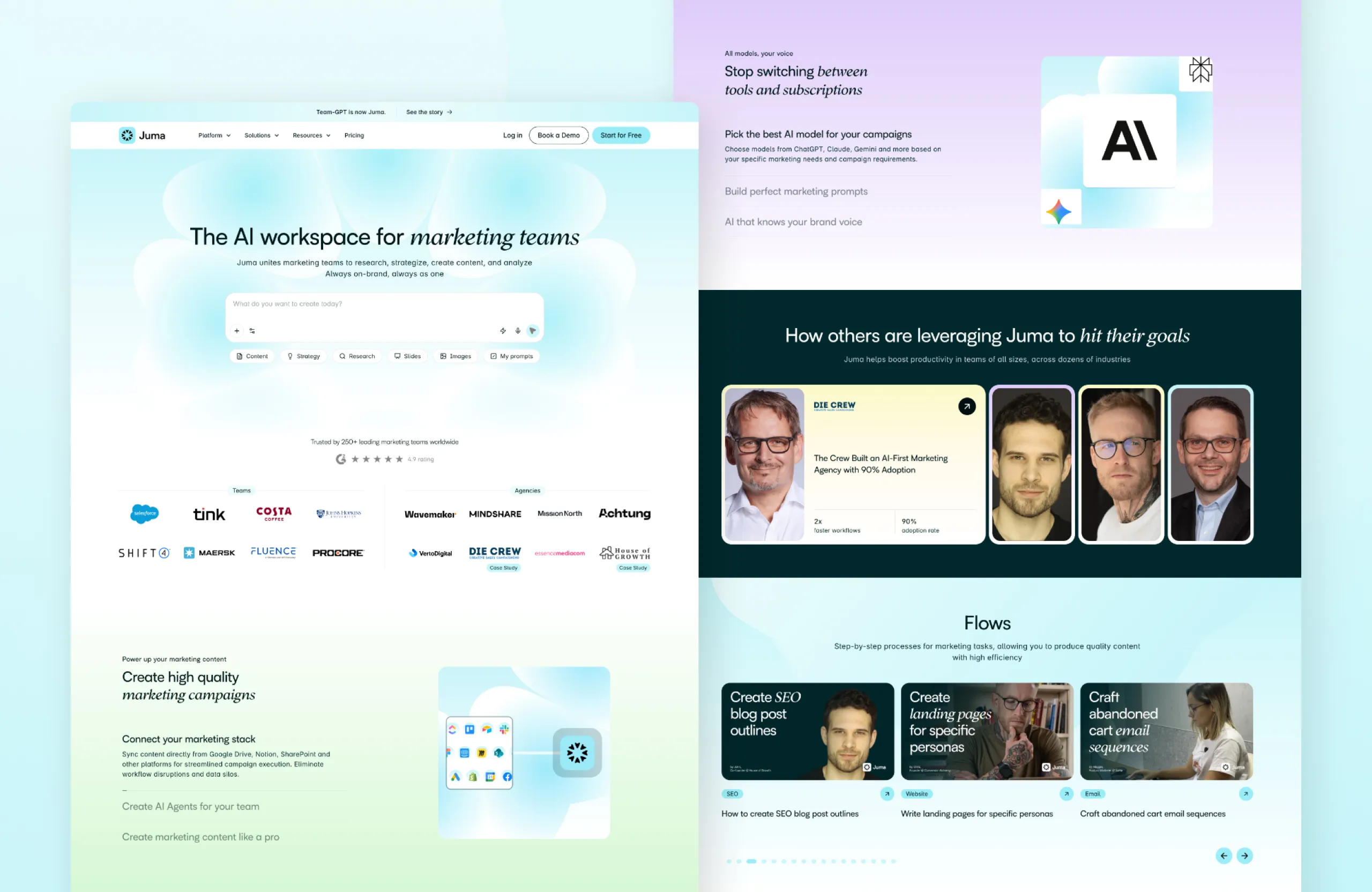 Juma Website  after Creative Corner Studio Migration to Webflow