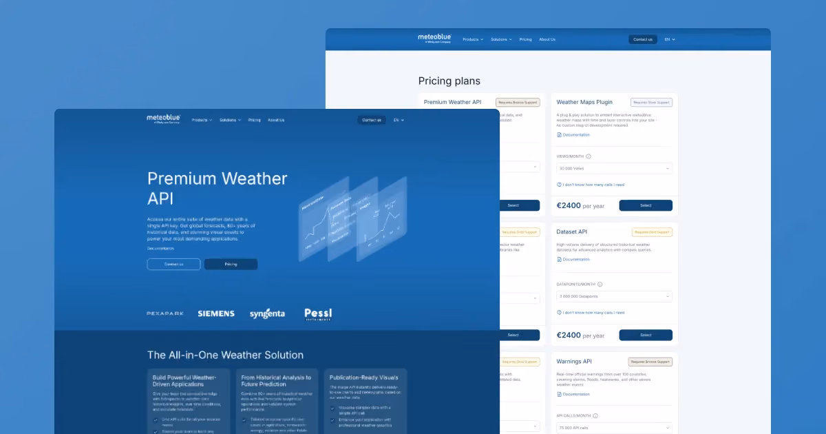 Open Graph image for the meteoblue project.