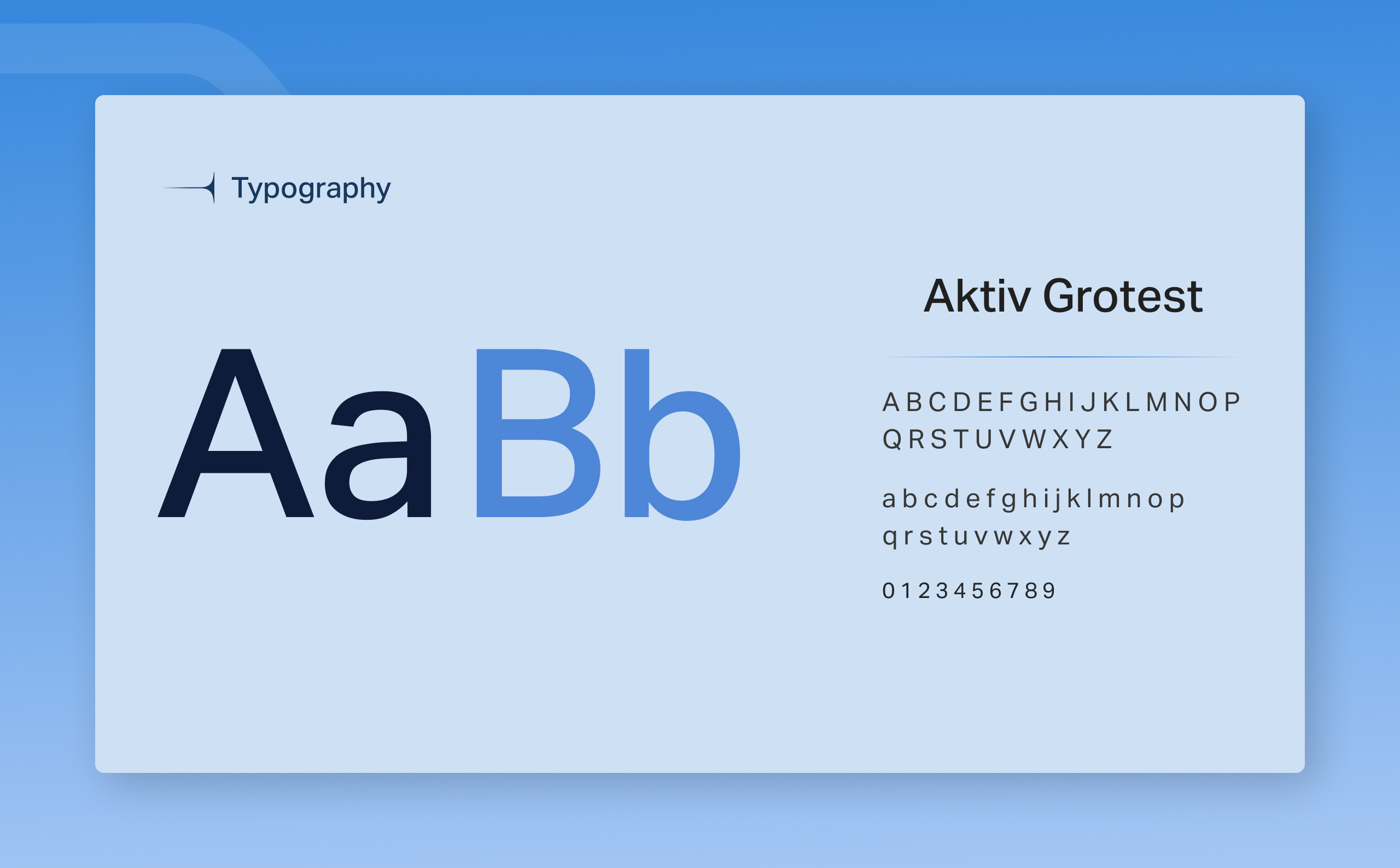 ENERGO-PRO typography: the Aktiv Grotest typeface shown in uppercase, lowercase, and numerals