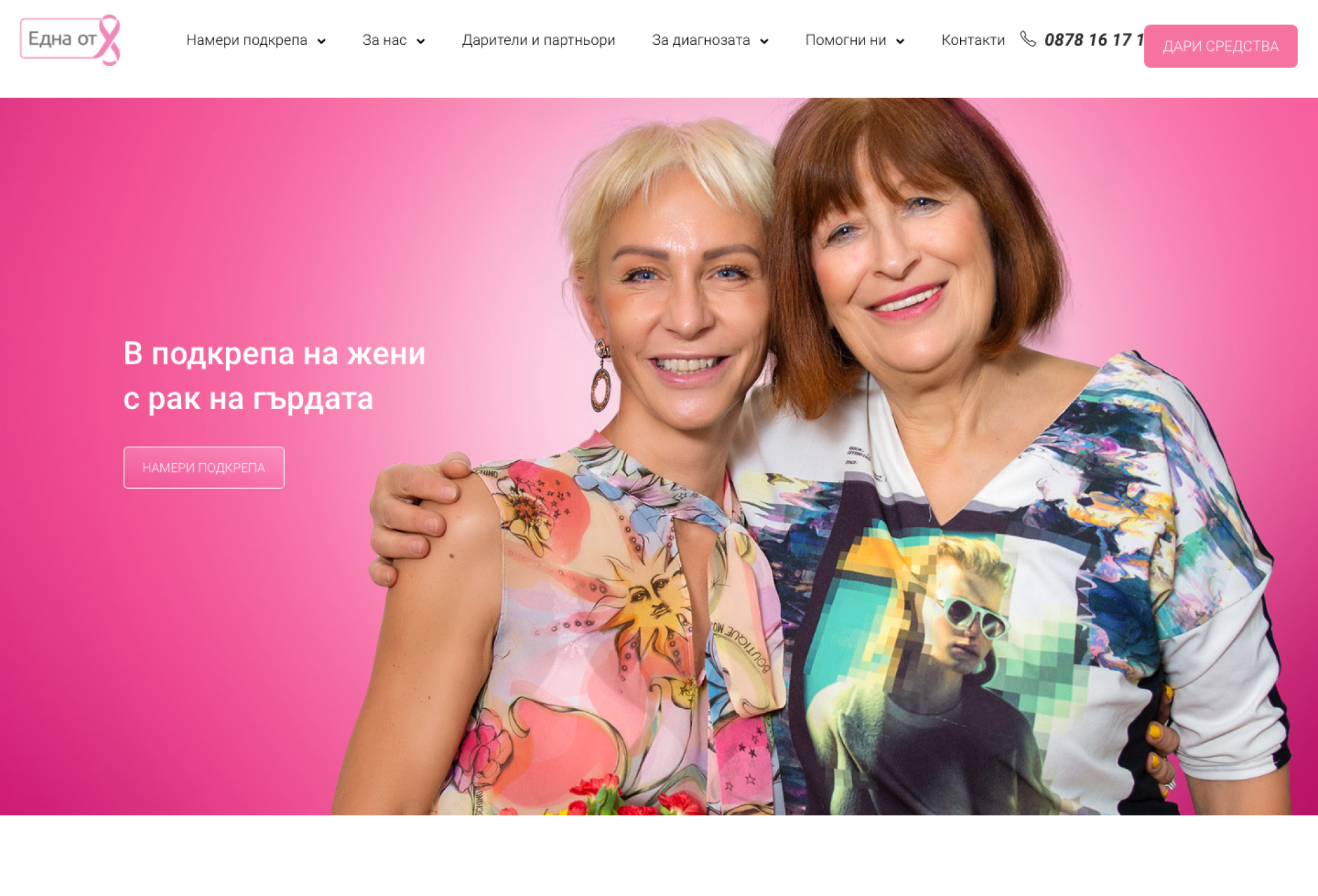 Image of the Website Before Redesign