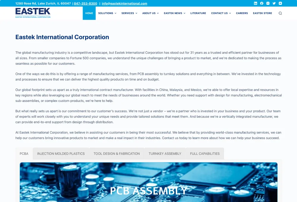 Image of the Website Before Redesign