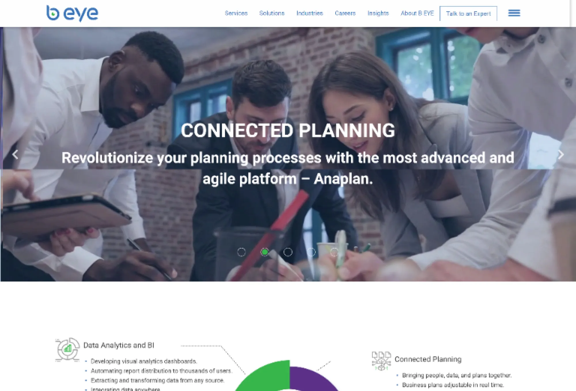 Image of the Website Before Redesign
