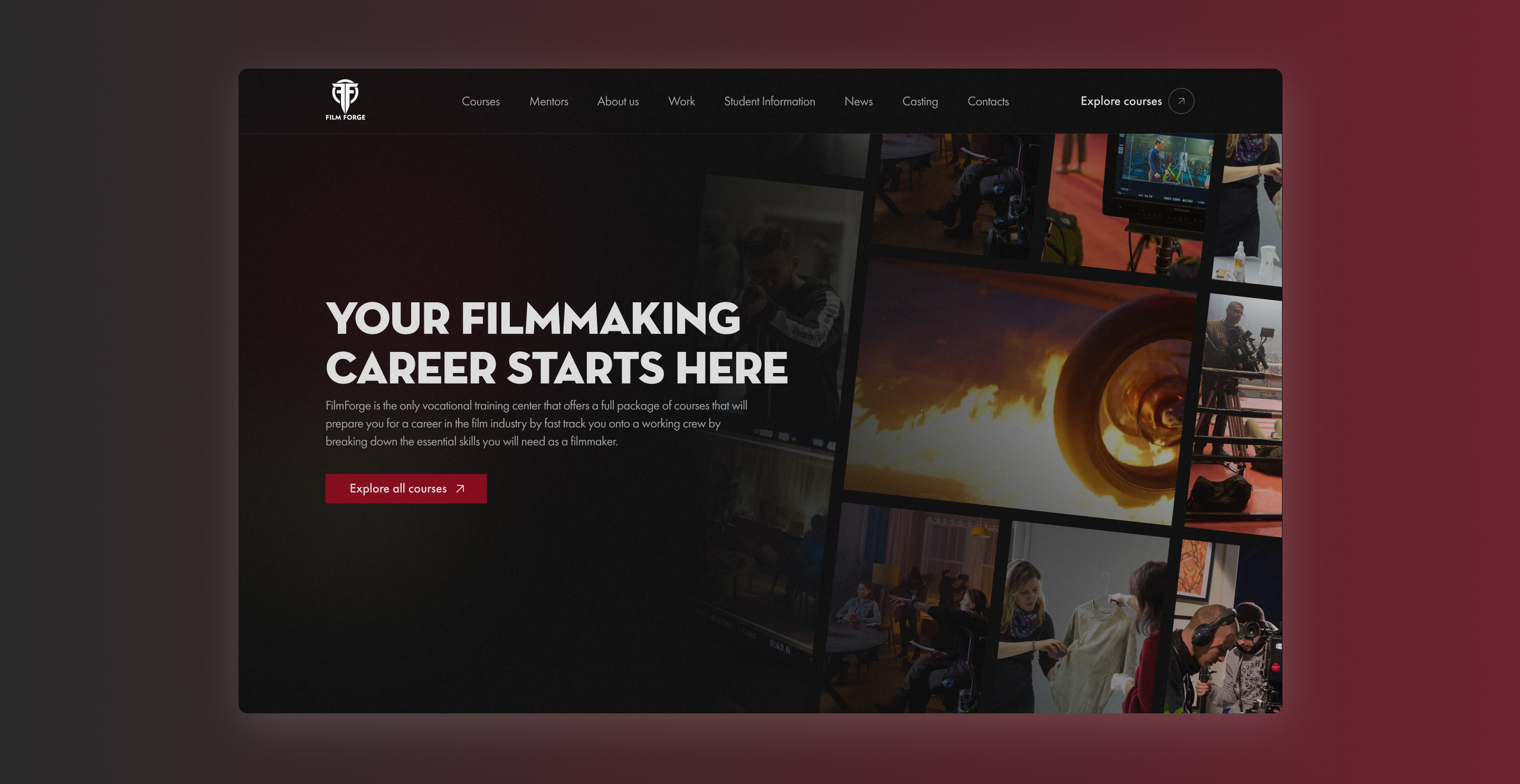 FilmForge's hero screenshot