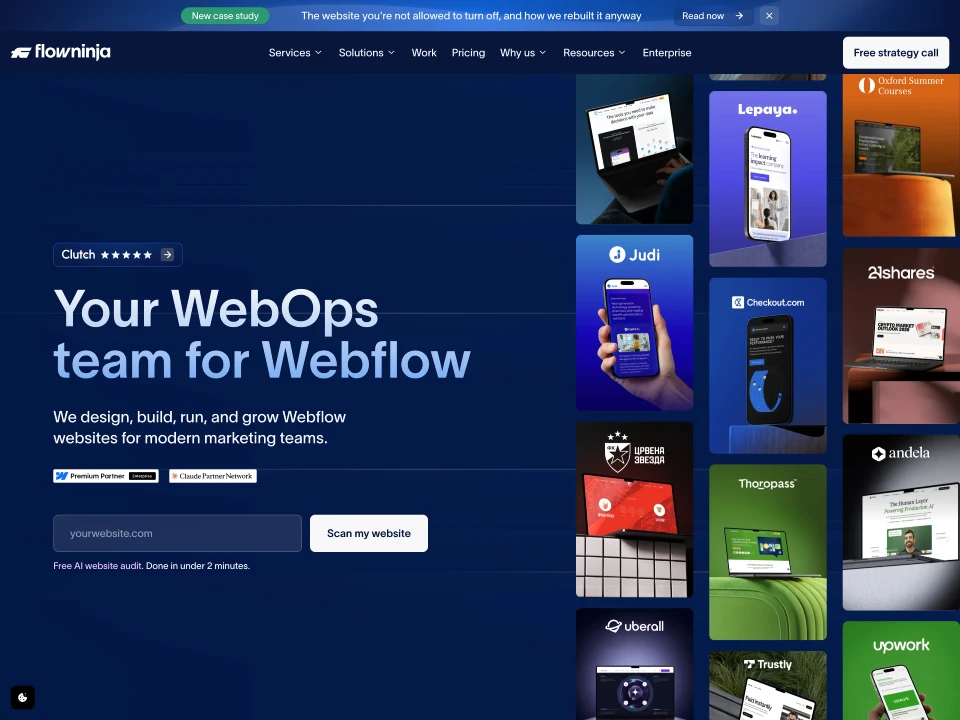 Webflow AEO Agency - Flow Ninja
