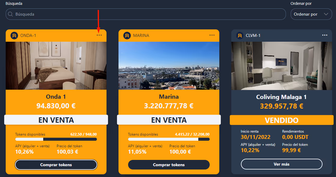 visualización de inmuebles de reental