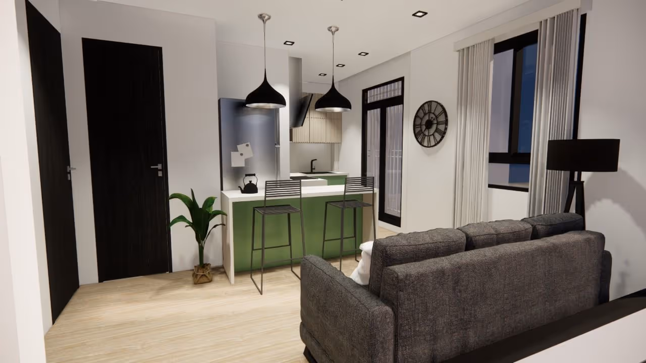 Simulación del estado del inmueble tras la adquisición y reforma