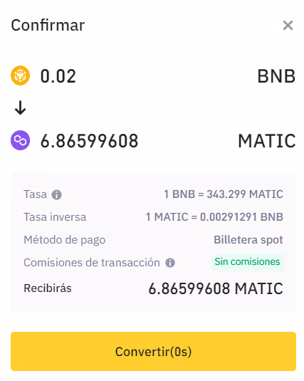 confirmar tokens
