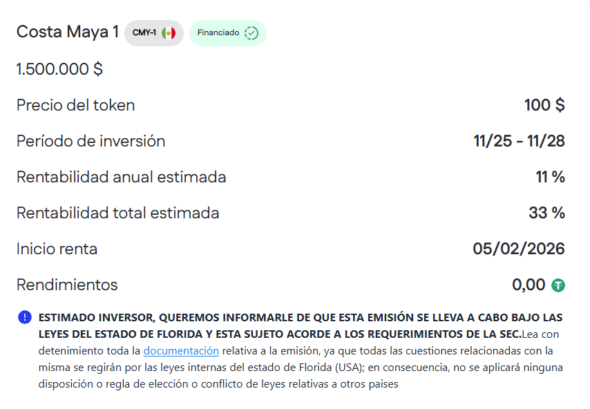 COSTA MAYA DESCRIPTION