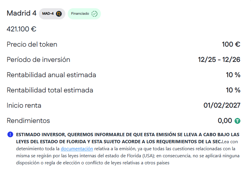 MADRID 4 PROPERTIE DESCRIPTION