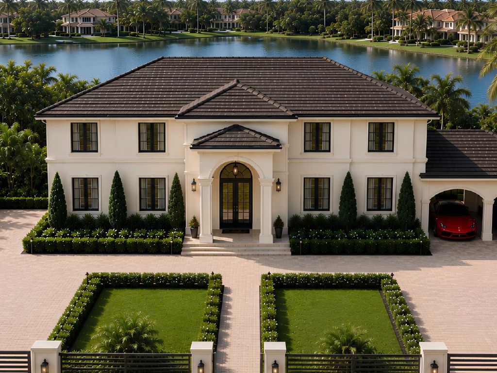 Invierte en una mansión de lujo en Miami con lago privado | Reental
