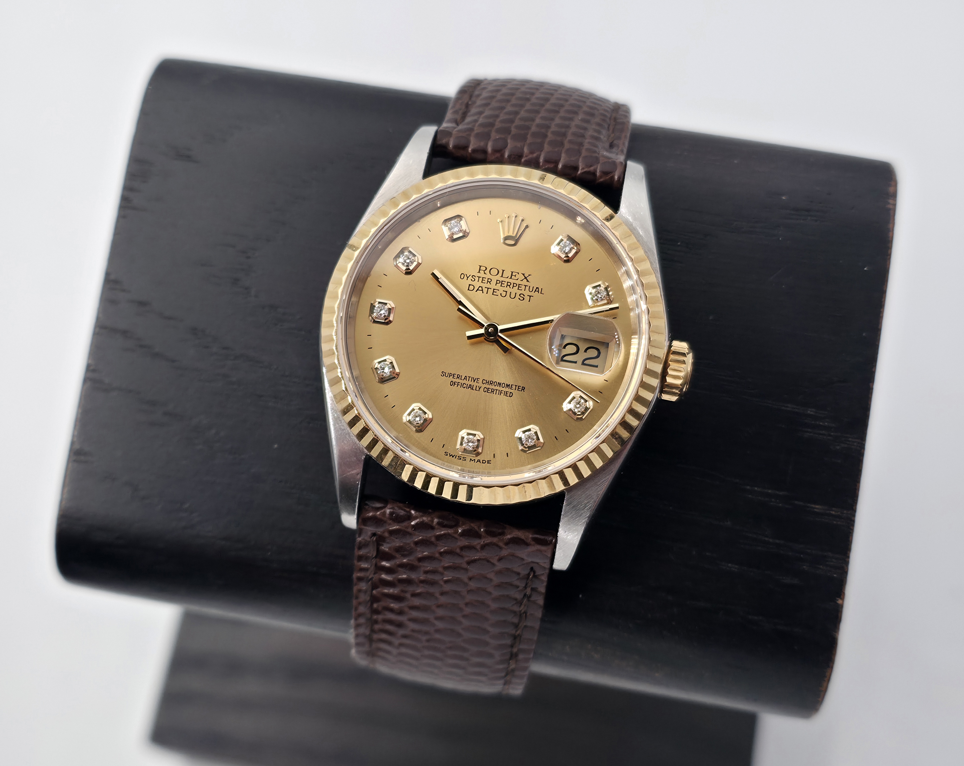 Rolex Datejust 36mm Diamond Dial (16233), 1995 