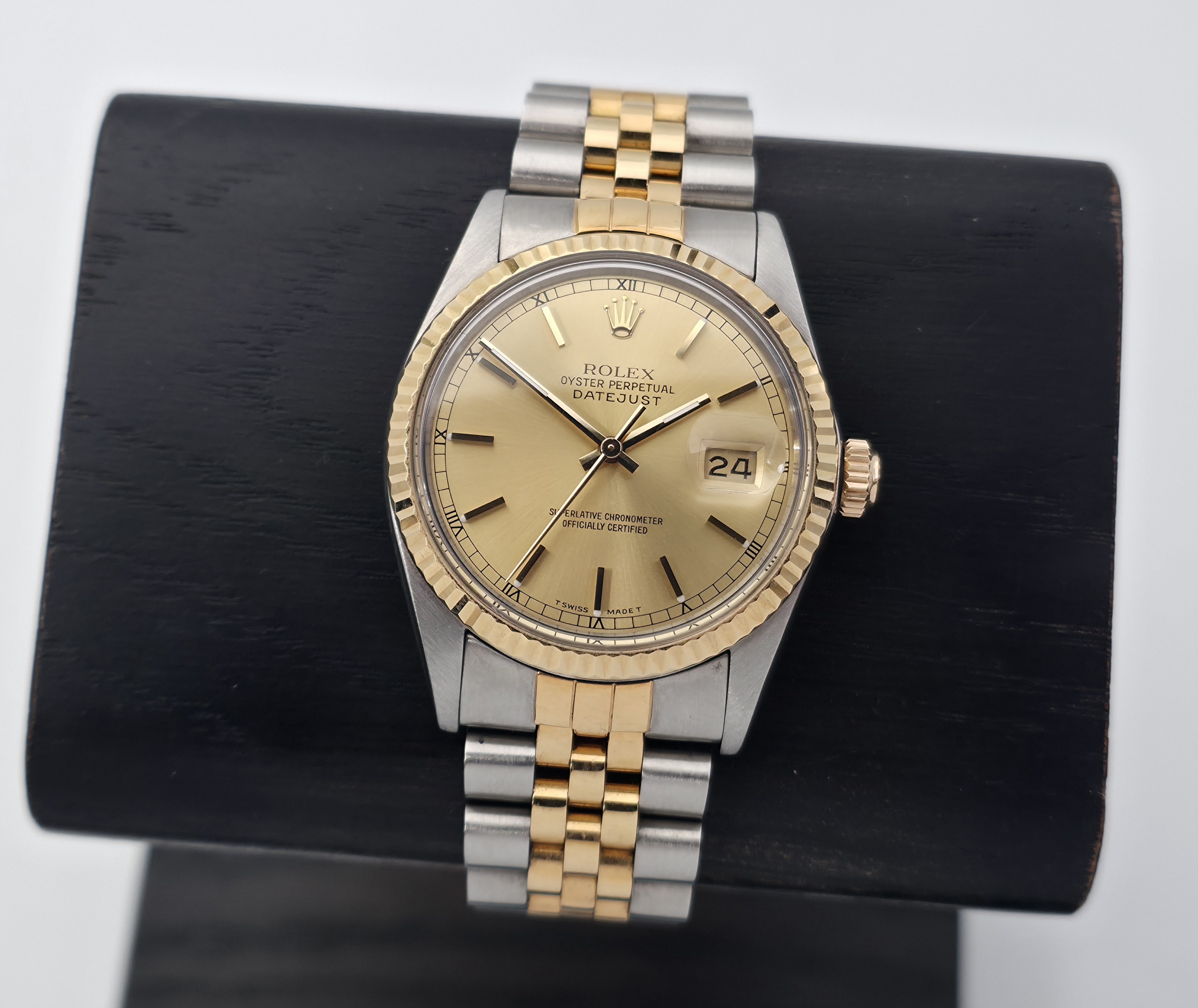 Rolex Datejust 36mm, 16013, Steel, Gold (Fullset 04/1988)