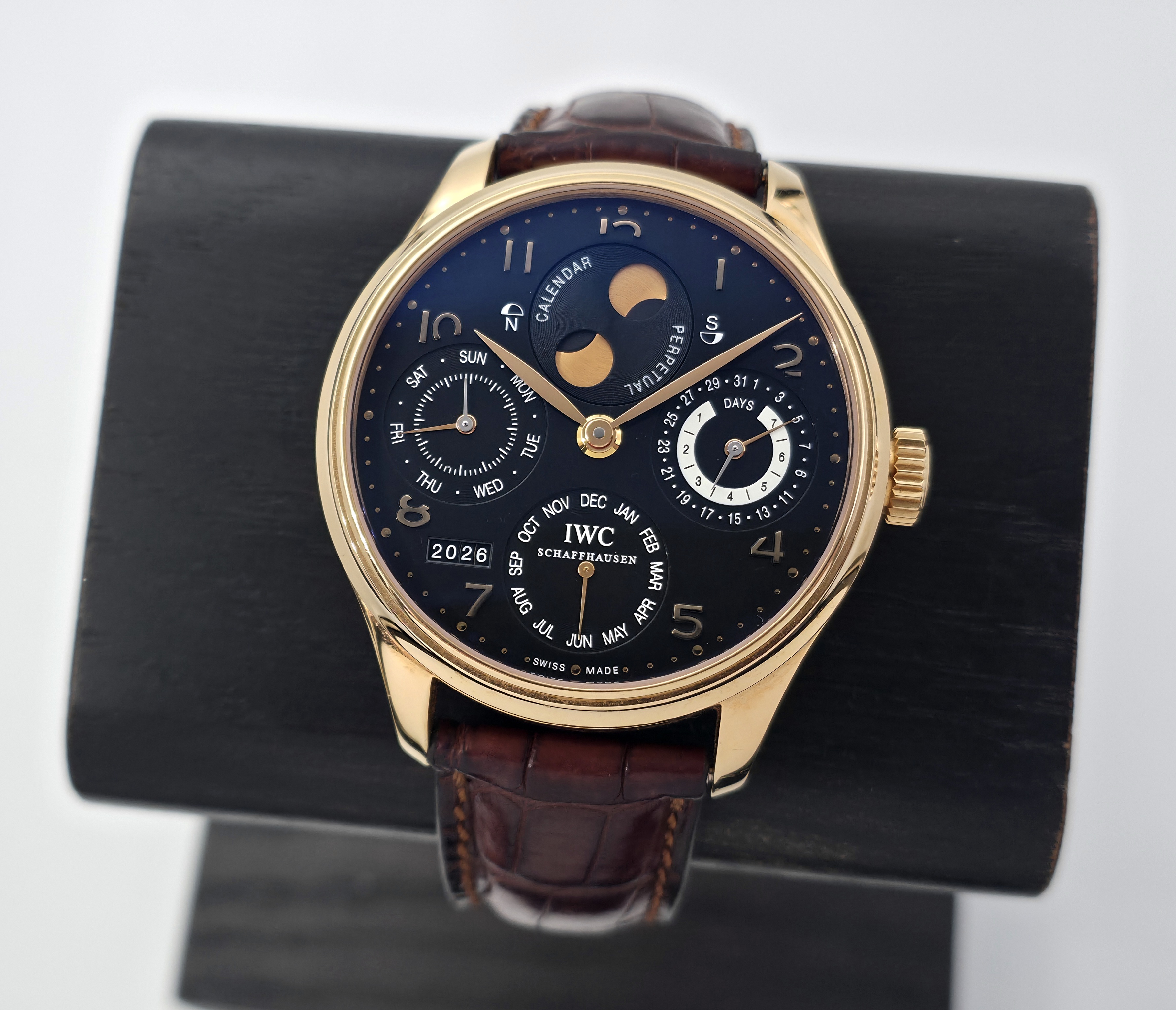 IWC Portugieser Perpetual Calendar 18k Gold (12/2003, Huollettu 06/2025)