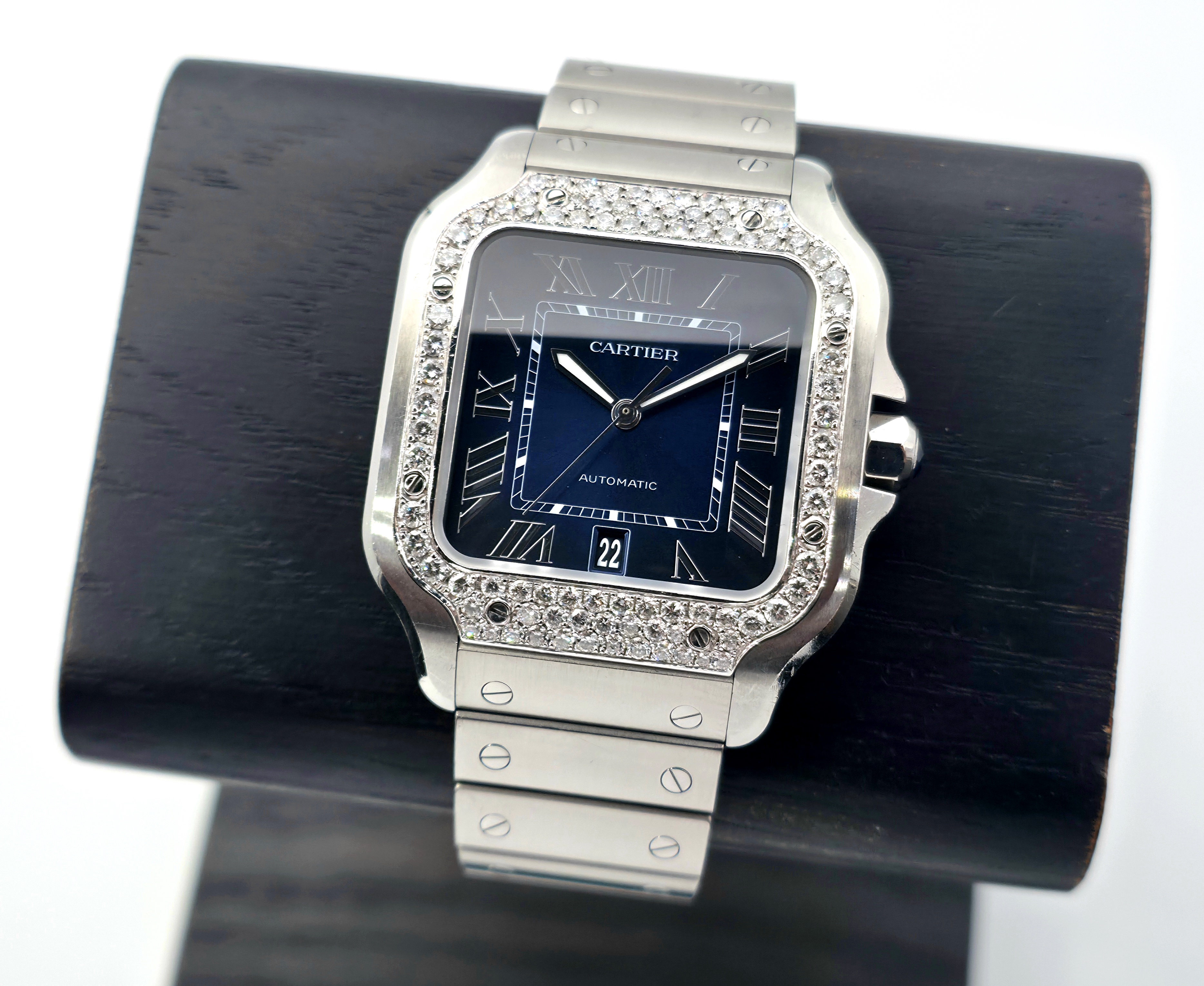 Cartier Santos De Cartier Blue, Large 39.8mm (12/2022)