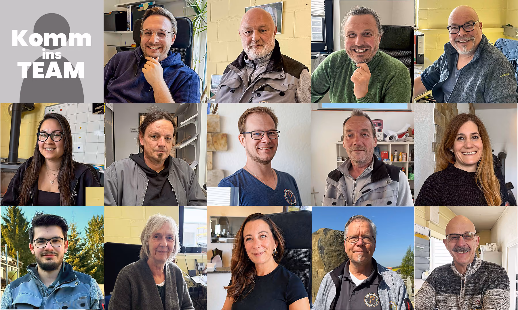 GRABMALWERK Mitarbeiterfotos. Bewirb Dich jetzt!