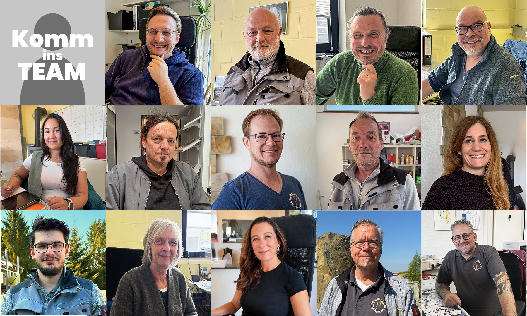 GRABMALWERK Mitarbeiterfotos. Bewirb Dich jetzt!
