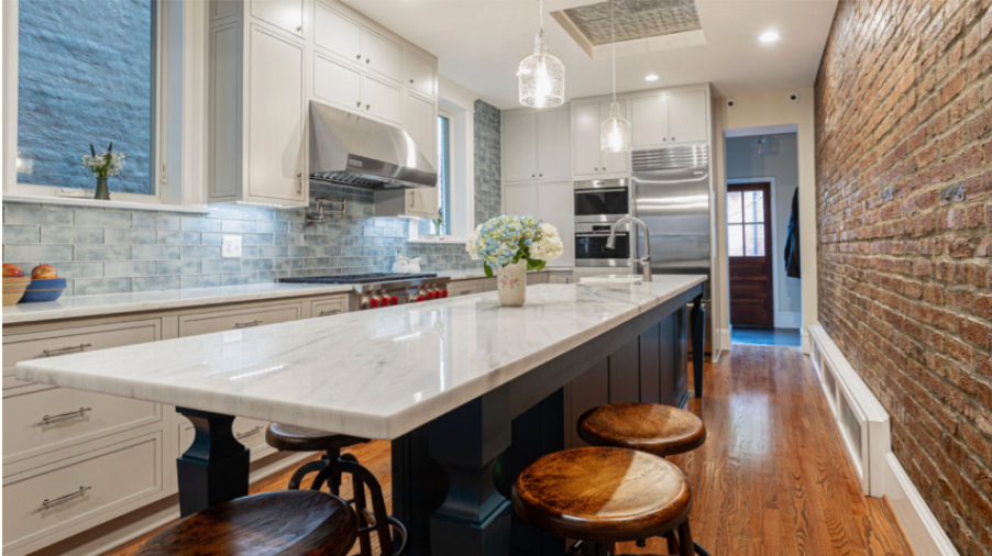 minimum kitchen size for an island