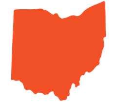 state outline of Ohio