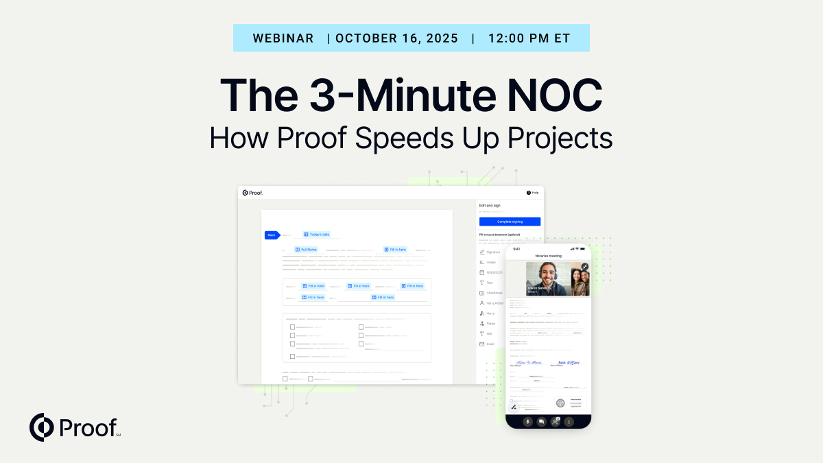 The 3-Minute NOC: How Proof Speeds Up Projects