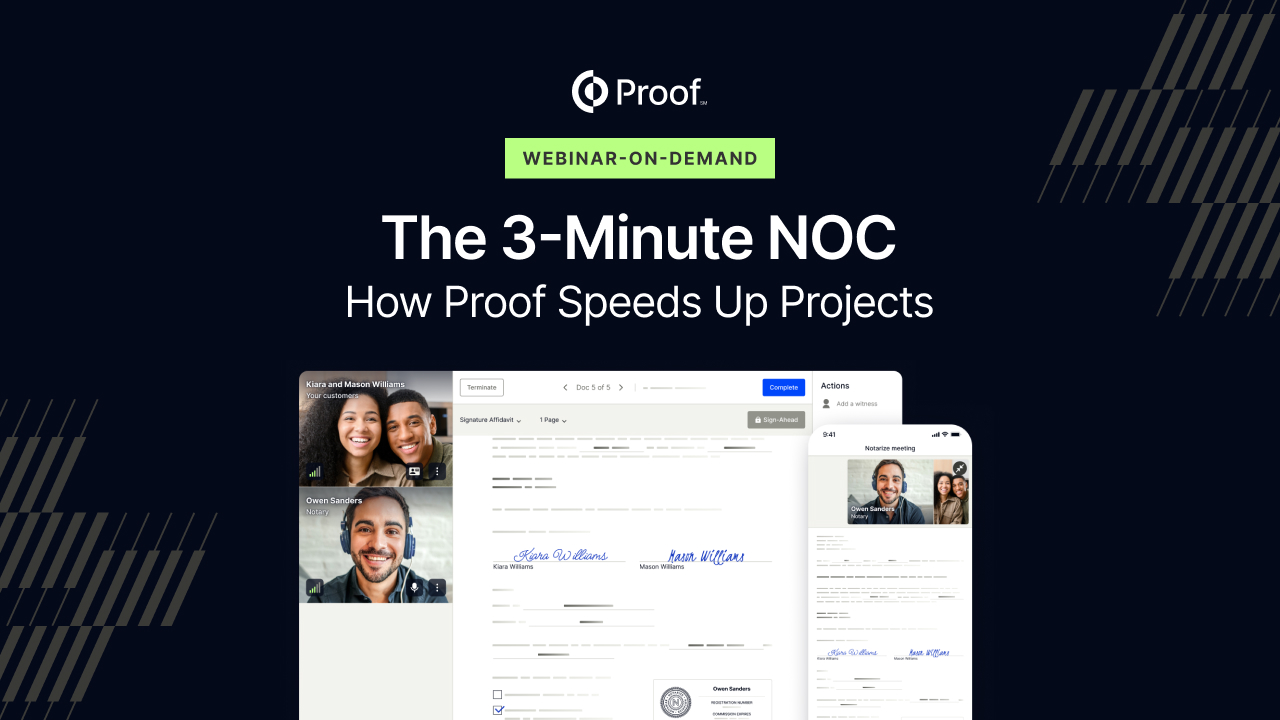 The 3-Minute NOC: How Proof Speeds Up Projects